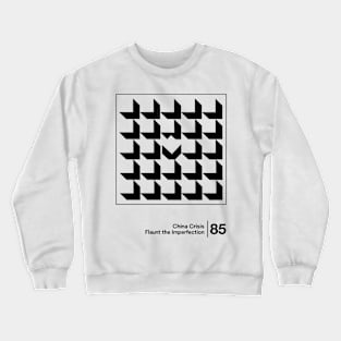 Flaunt the Imperfection - Minimalist Graphic Design Artwork Crewneck Sweatshirt